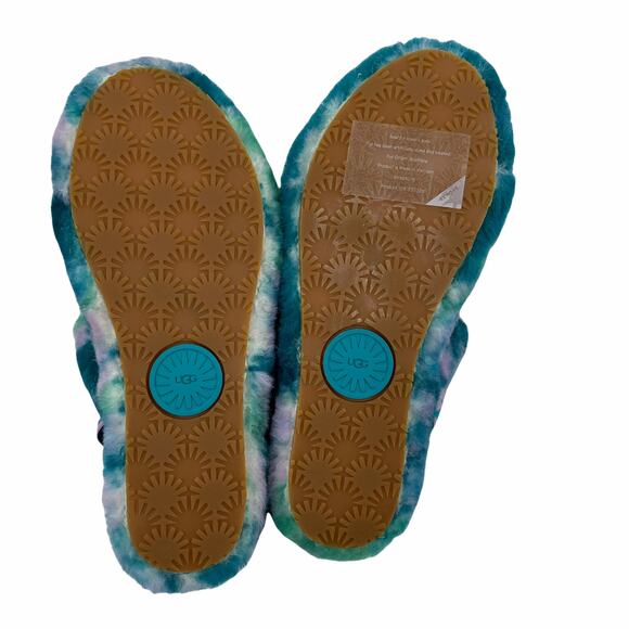 UGG Australia Oh Yeah Marble Slide Sandal Green Size 6 - Picture 10 of 13